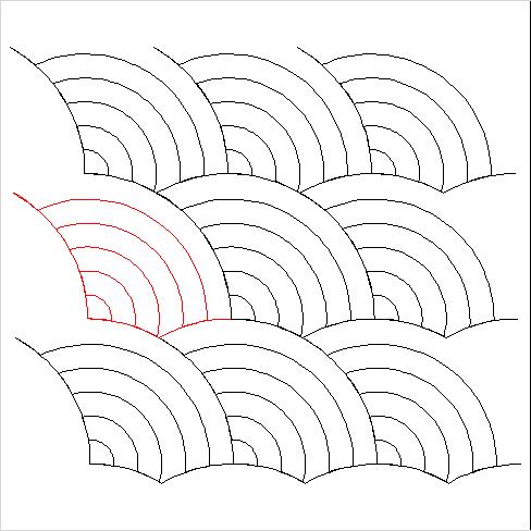 (image for) Baptist Fan Simplified 6 Arcs-L04808*